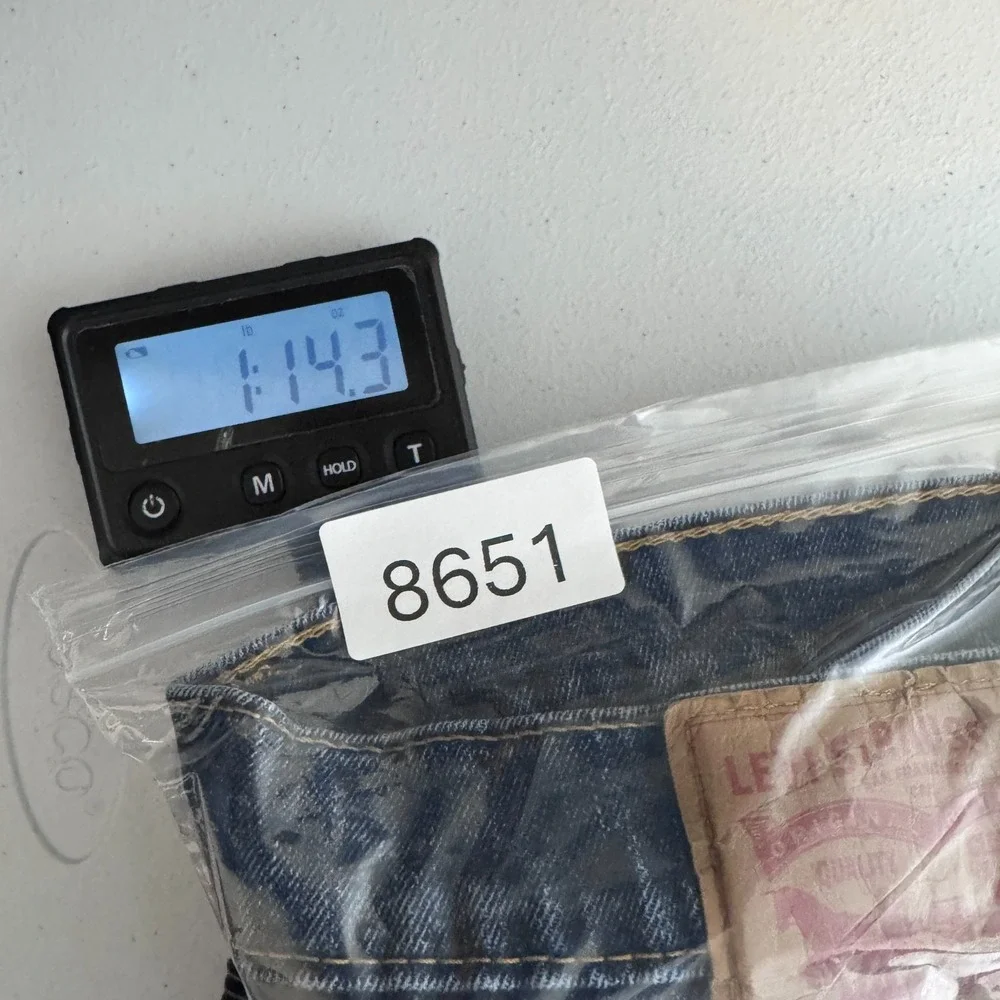 Levis 505 Jeans Mens 36x32 Blue Denim Regular‎ Fit Straight Leg Western Cowboy